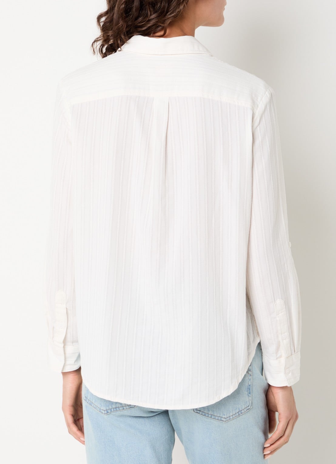 Levi's Elaine blouse met borstzakken - achterkant 2 gebroken wit