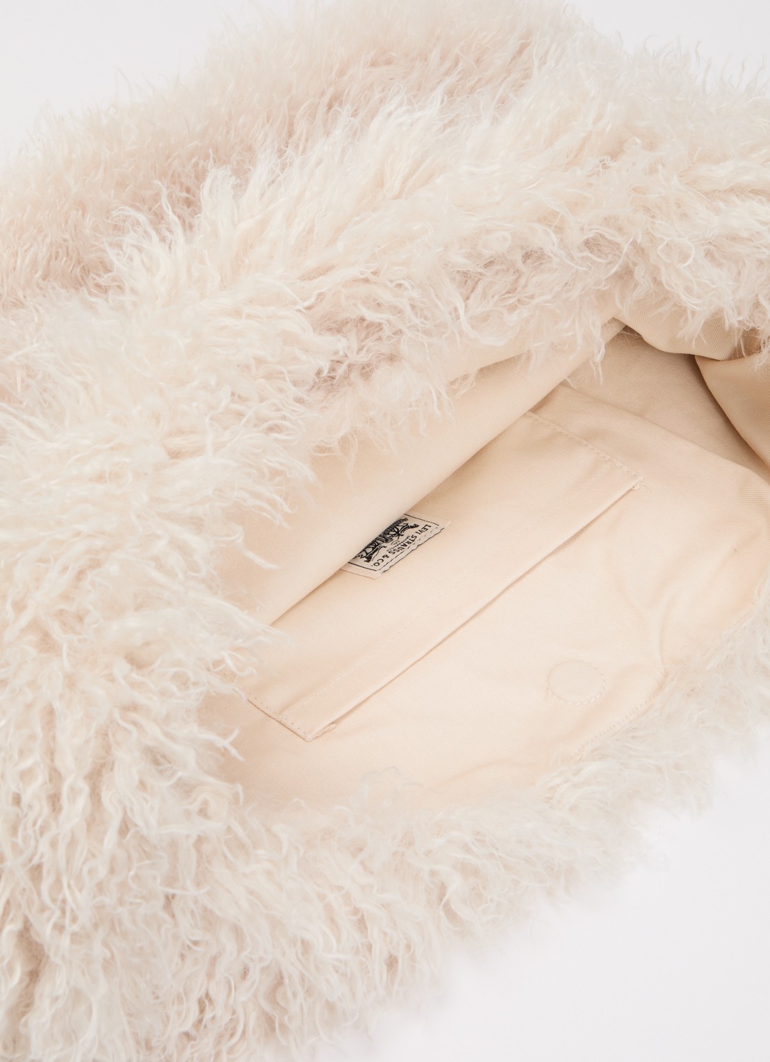 Levi's Emerson schoudertas van teddy - detail 3 wit