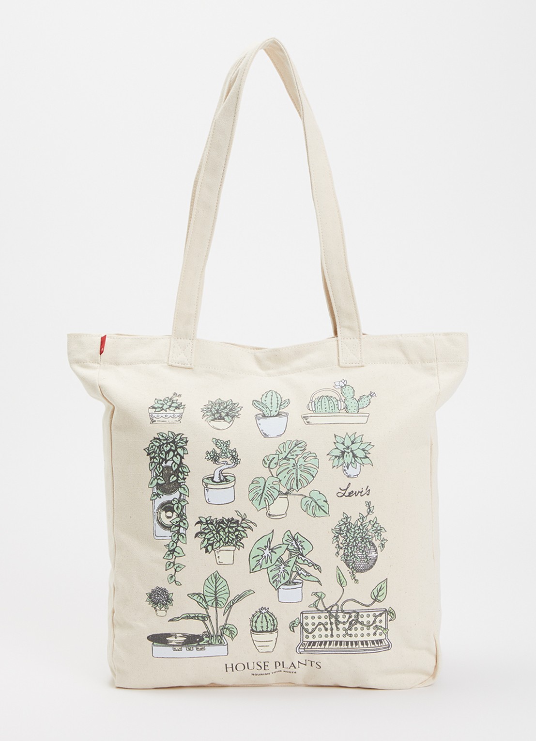 Levi's Everyday shopper met print - voorkant 5 beige