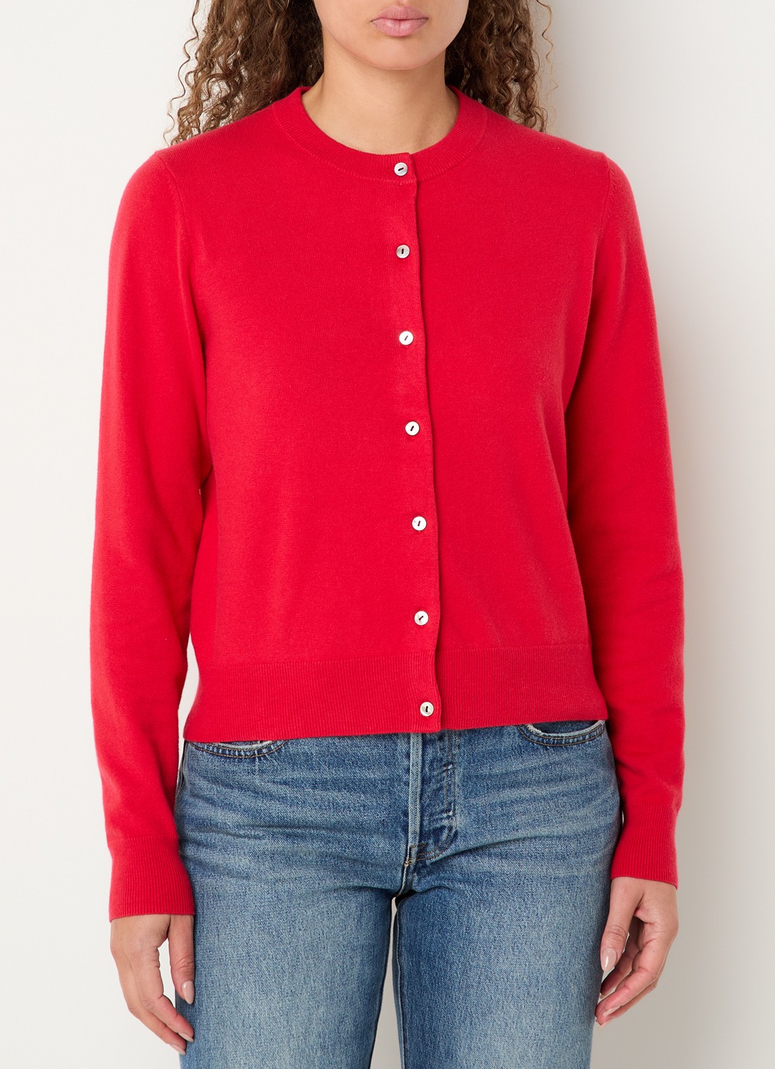 Levi's Fijngebreid vest met stretch - detail 4 rood