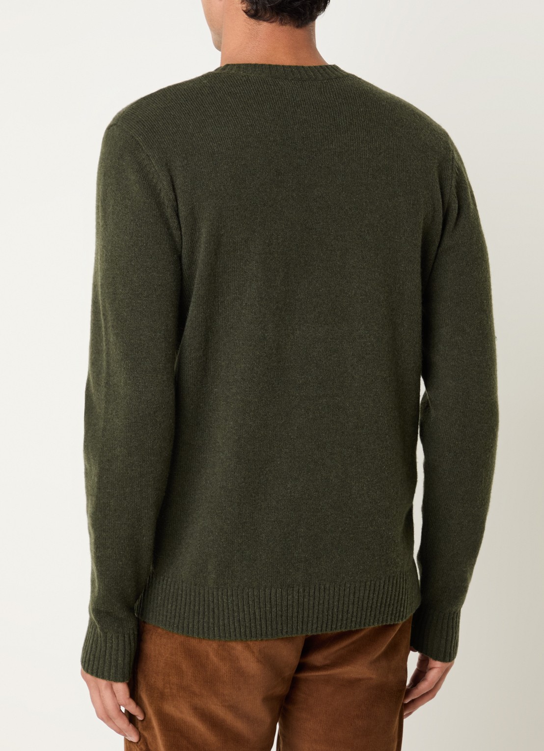 Levi's Fijngebreide pullover in wolblend met logoborduring - achterkant 4 antraciet