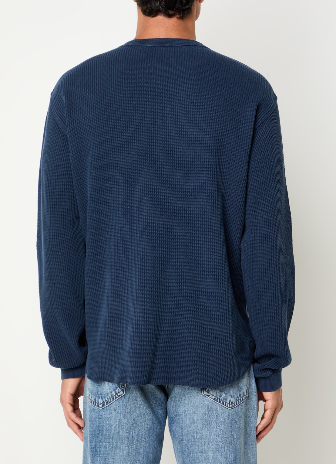 Levi's Fijngebreide trui met ronde hals - achterkant 4 indigo