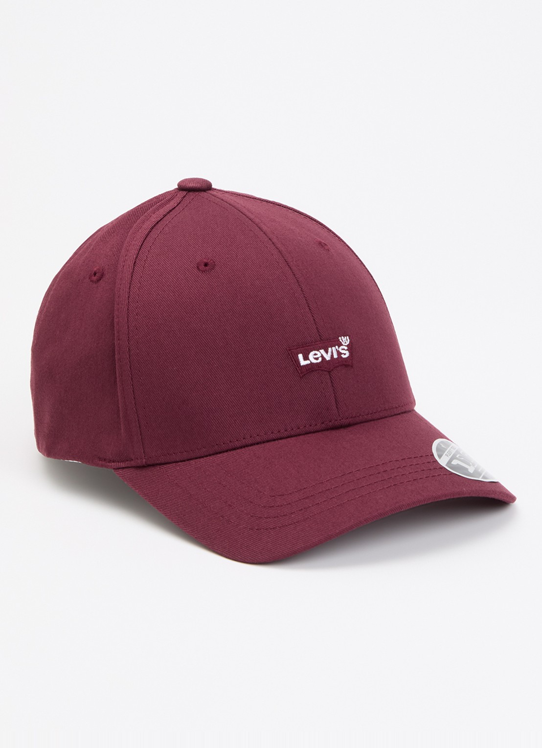 Levi's Flexfit Housemark pet met logo - voorkant bordeauxrood