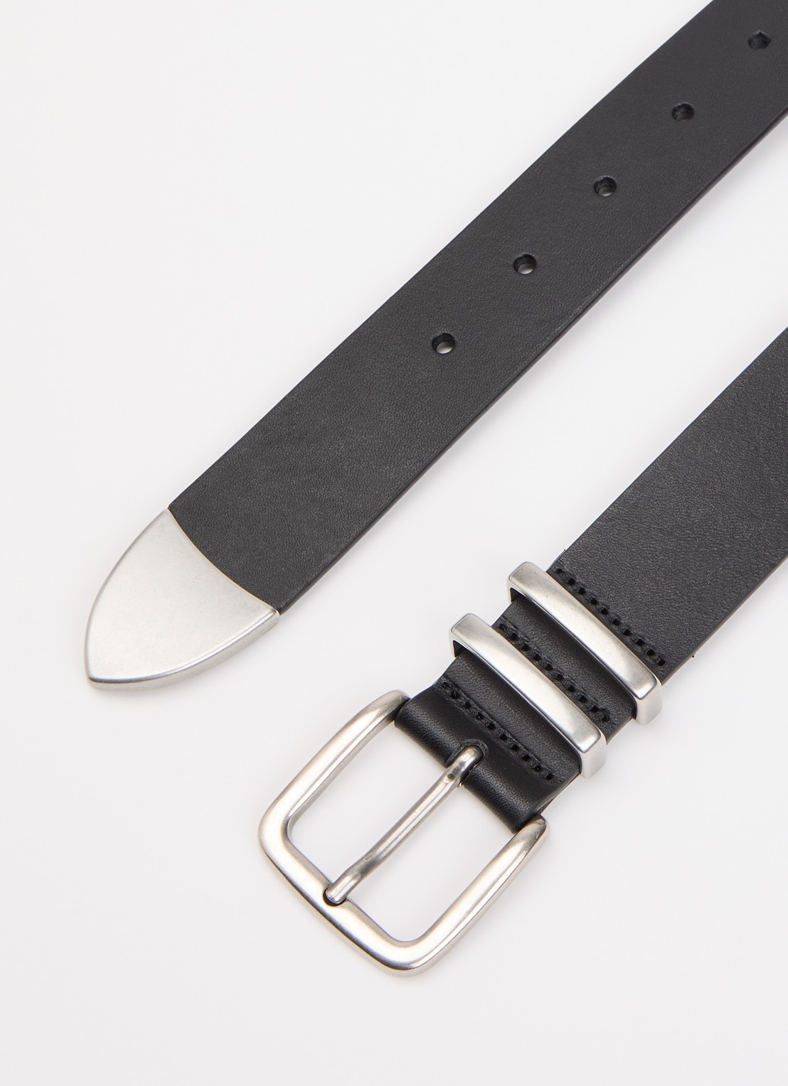 Levi's Freya riem van leer - detail 2 zwart