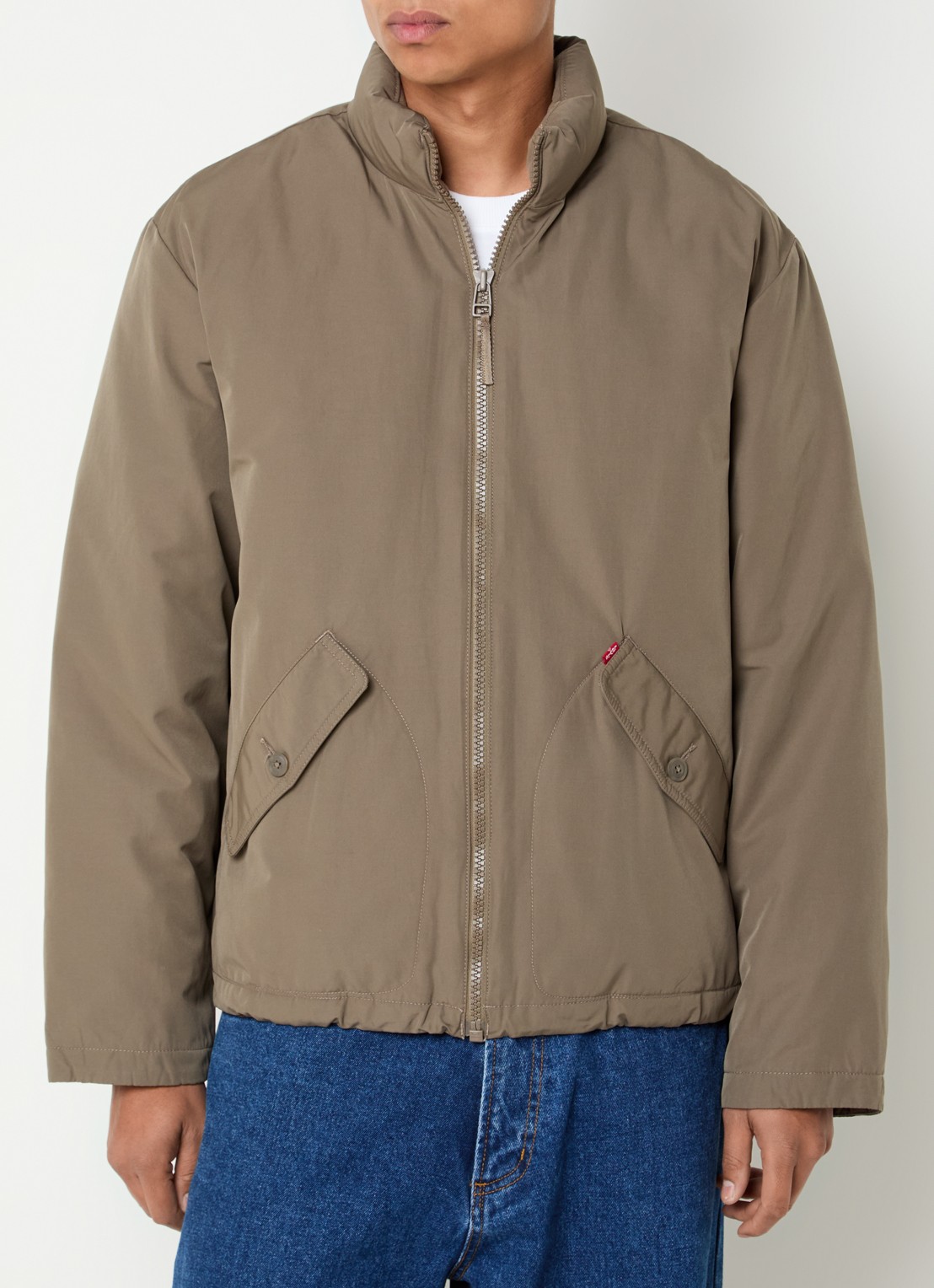 Levi's Gewatteerd jack met klepzakken - detail 2 bruin