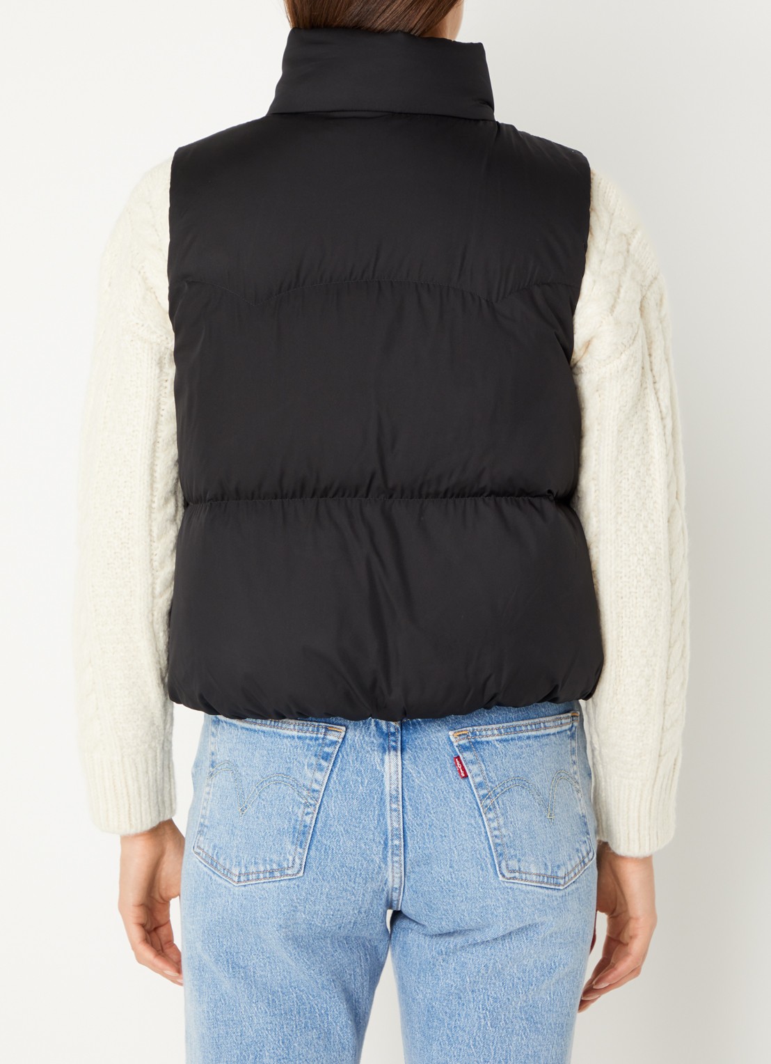 Levi's Gewatteerde bodywarmer met donsvulling - achterkant 4 zwart