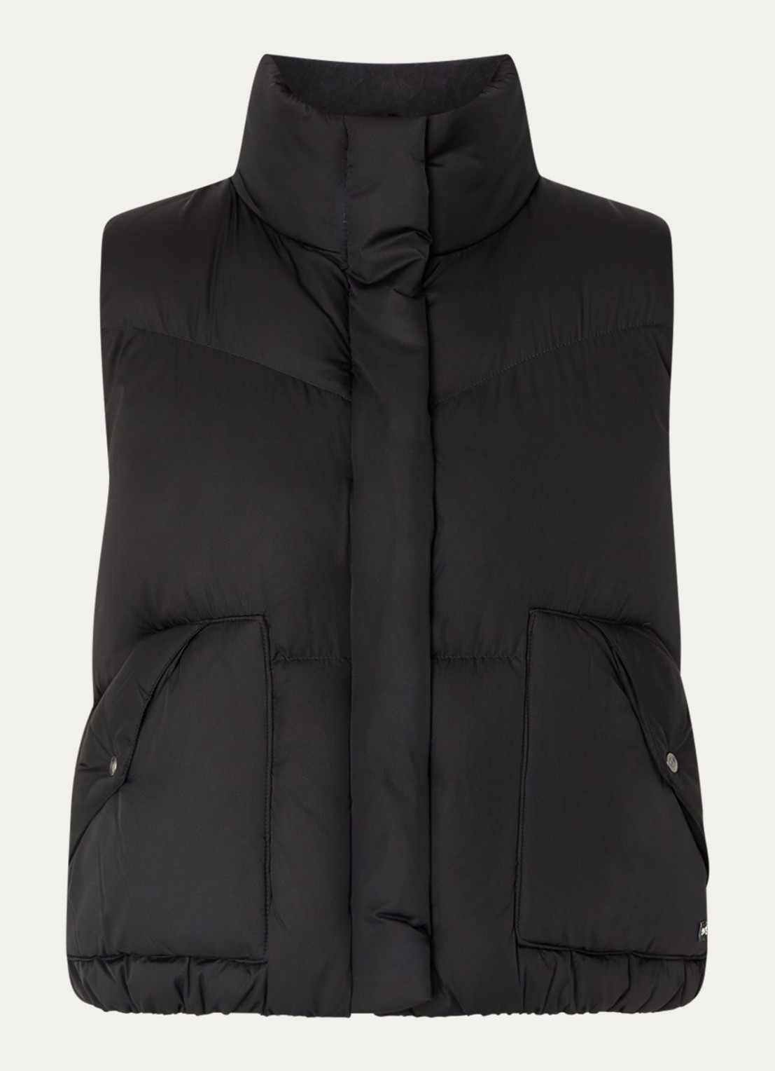 Levi's Gewatteerde bodywarmer met donsvulling - voorkant zwart