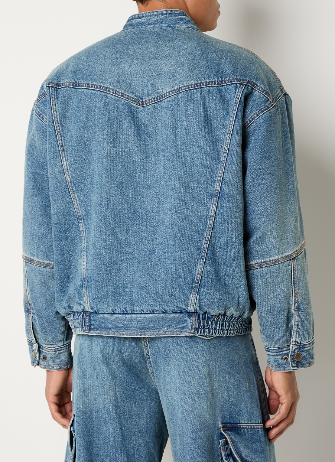 Levi's Gewatteerde spijkerjas met ritszakken - achterkant 4 indigo