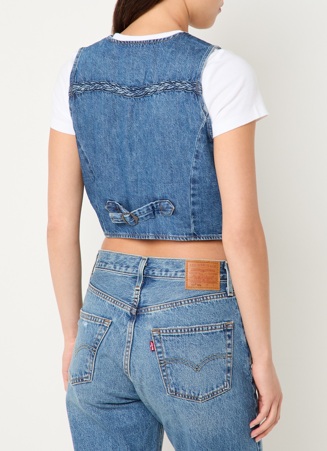 Levi's Gilet van denim - achterkant 4 indigo