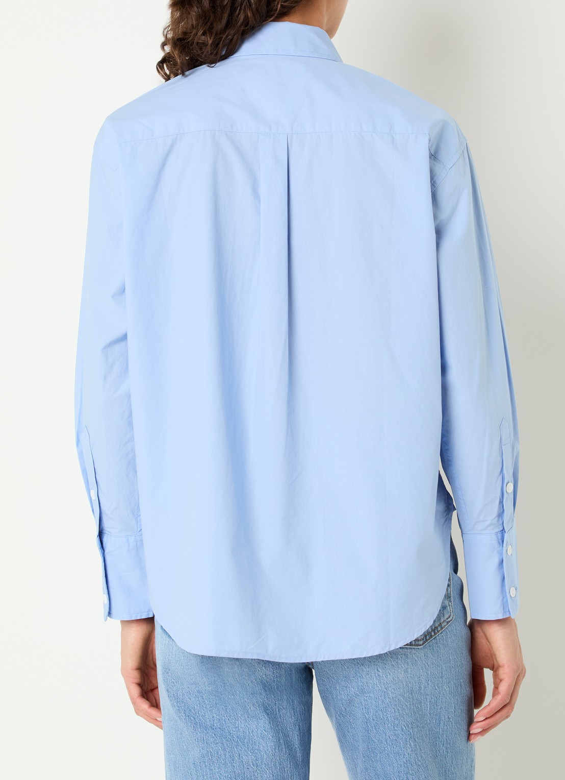 Levi's Harlie blouse met smockwerk - achterkant 4 blauw