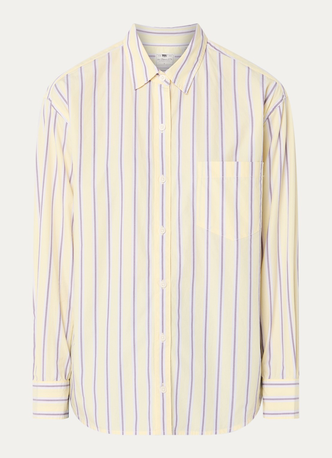 Levi's Harlie blouse met streepprint - voorkant 2 multicolor
