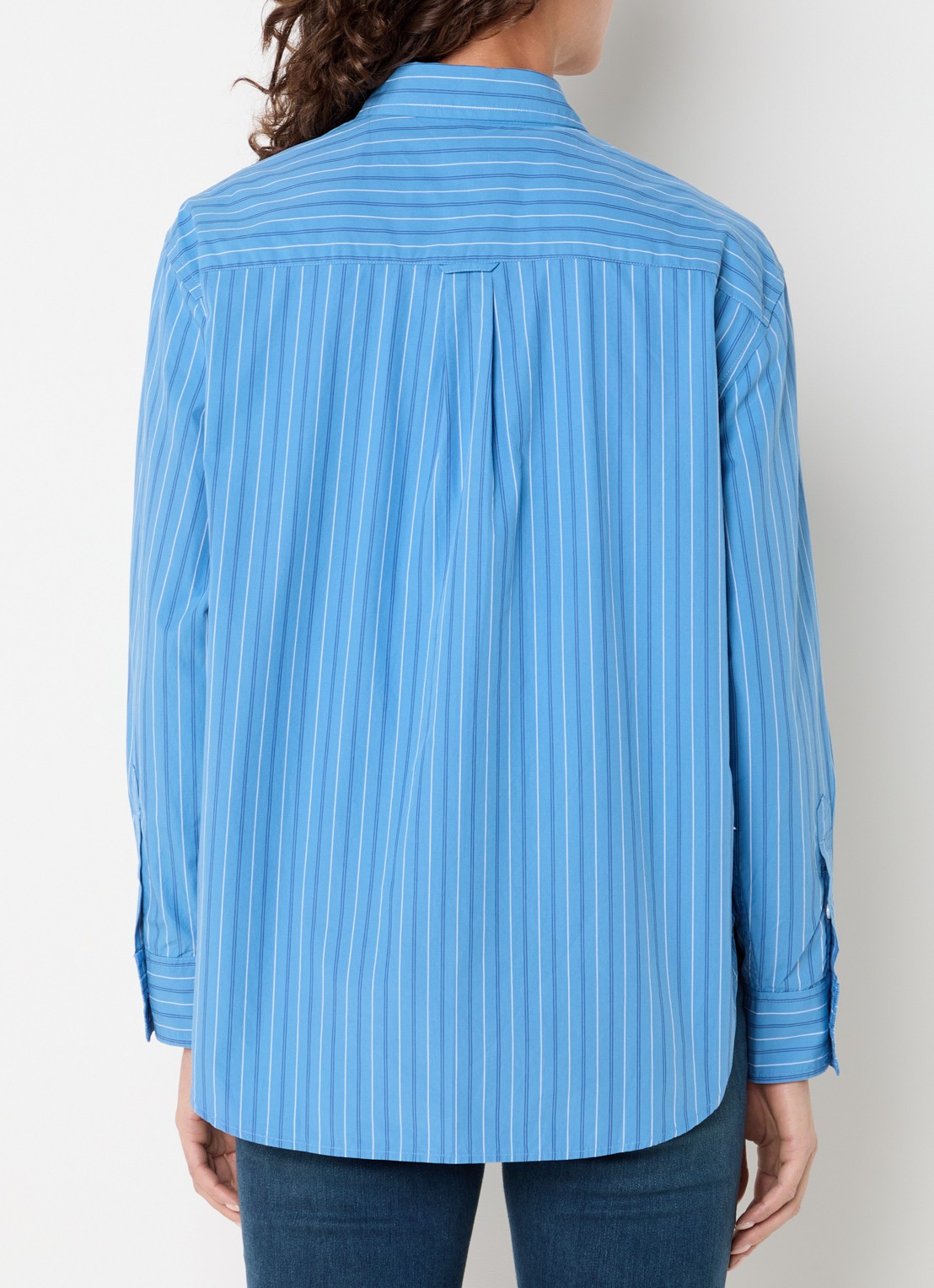 Levi's Harlie blouse met streepprint - achterkant 2 blauw