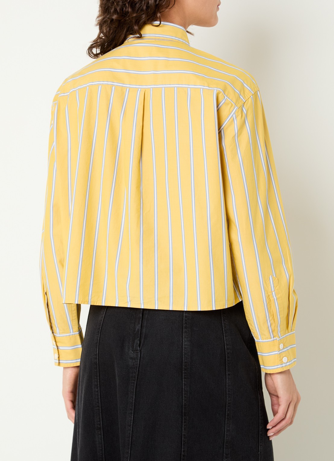 Levi's Harlie blouse met streepprint - achterkant 2 geel