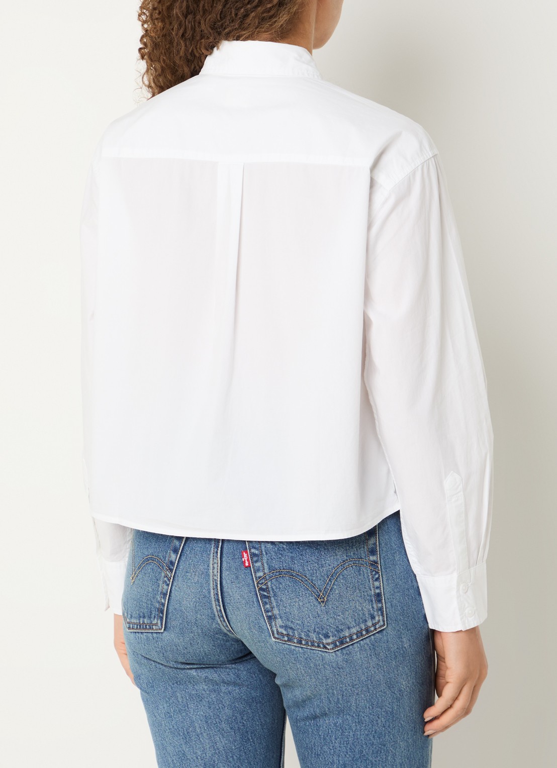 Levi's Harlie cropped blouse  - achterkant 3 wit