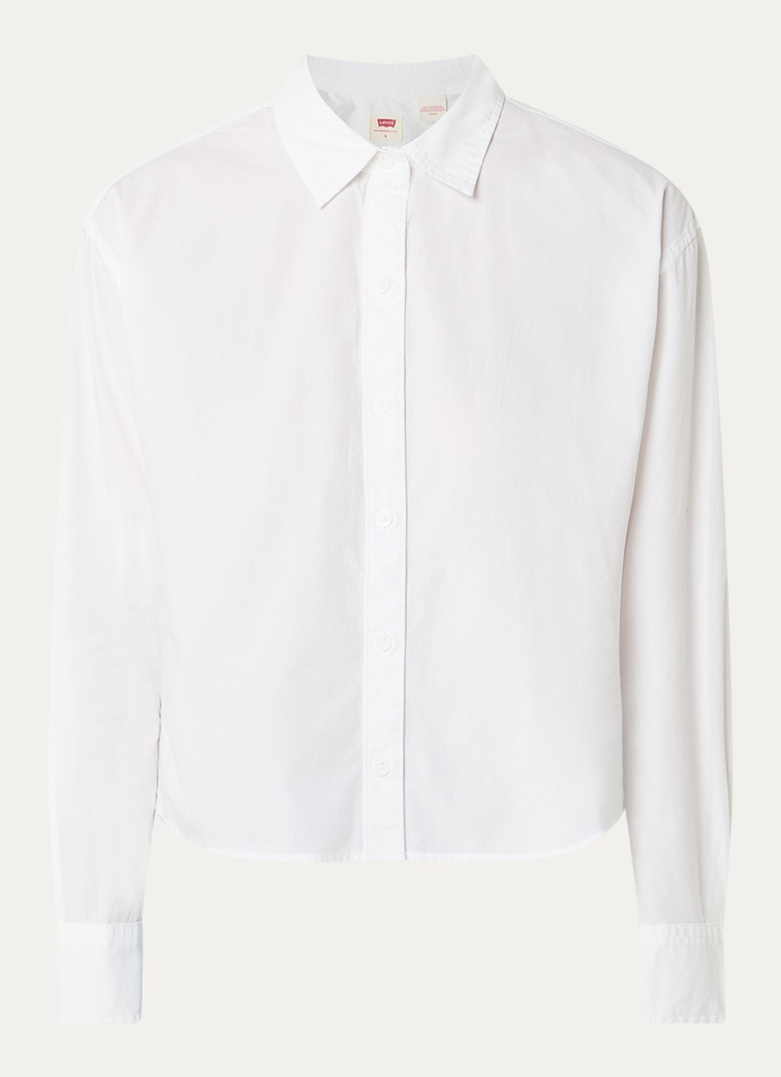 Levi's Harlie cropped blouse  - voorkant wit