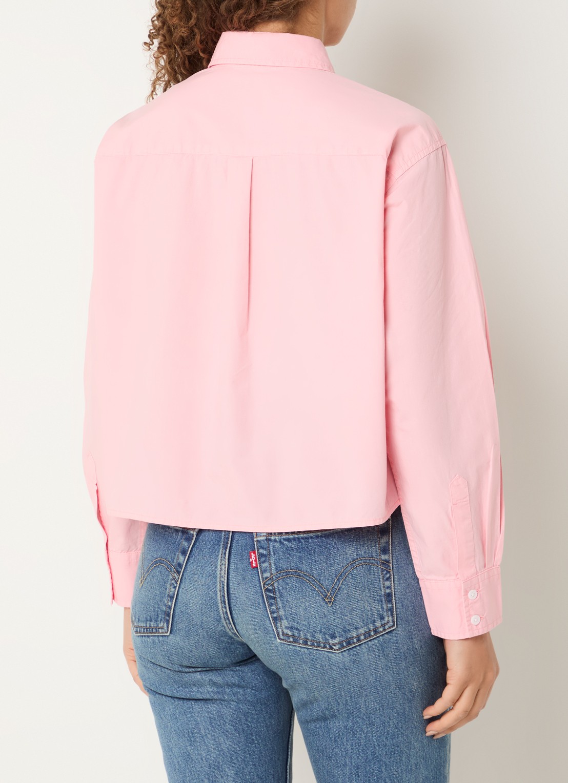 Levi's Harlie cropped blouse  - achterkant 4 roze
