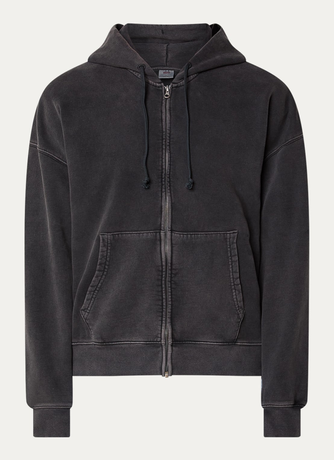 Levi's Hayes sweatvest met steekzakken - voorkant 3 antraciet