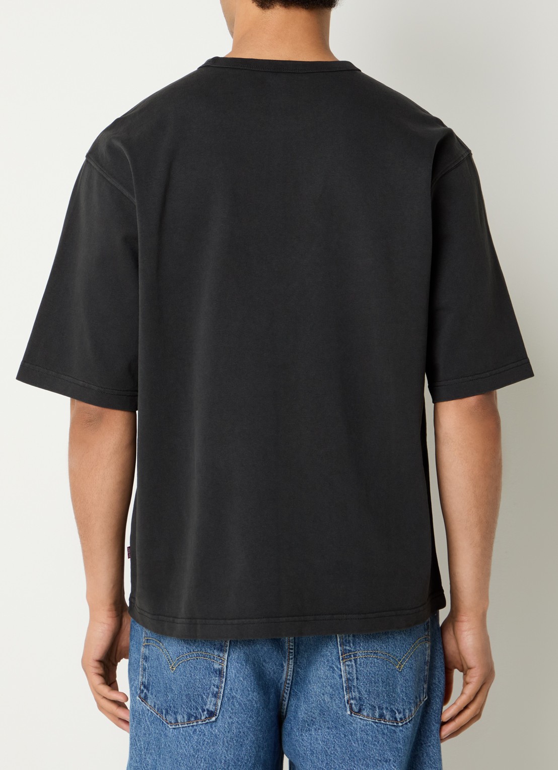 Levi's Heavyweight T-shirt met ronde hals - achterkant 2 zwart
