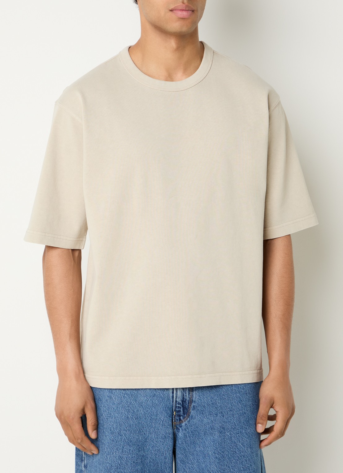 Levi's Heavyweight T-shirt met ronde hals - detail 4 beige
