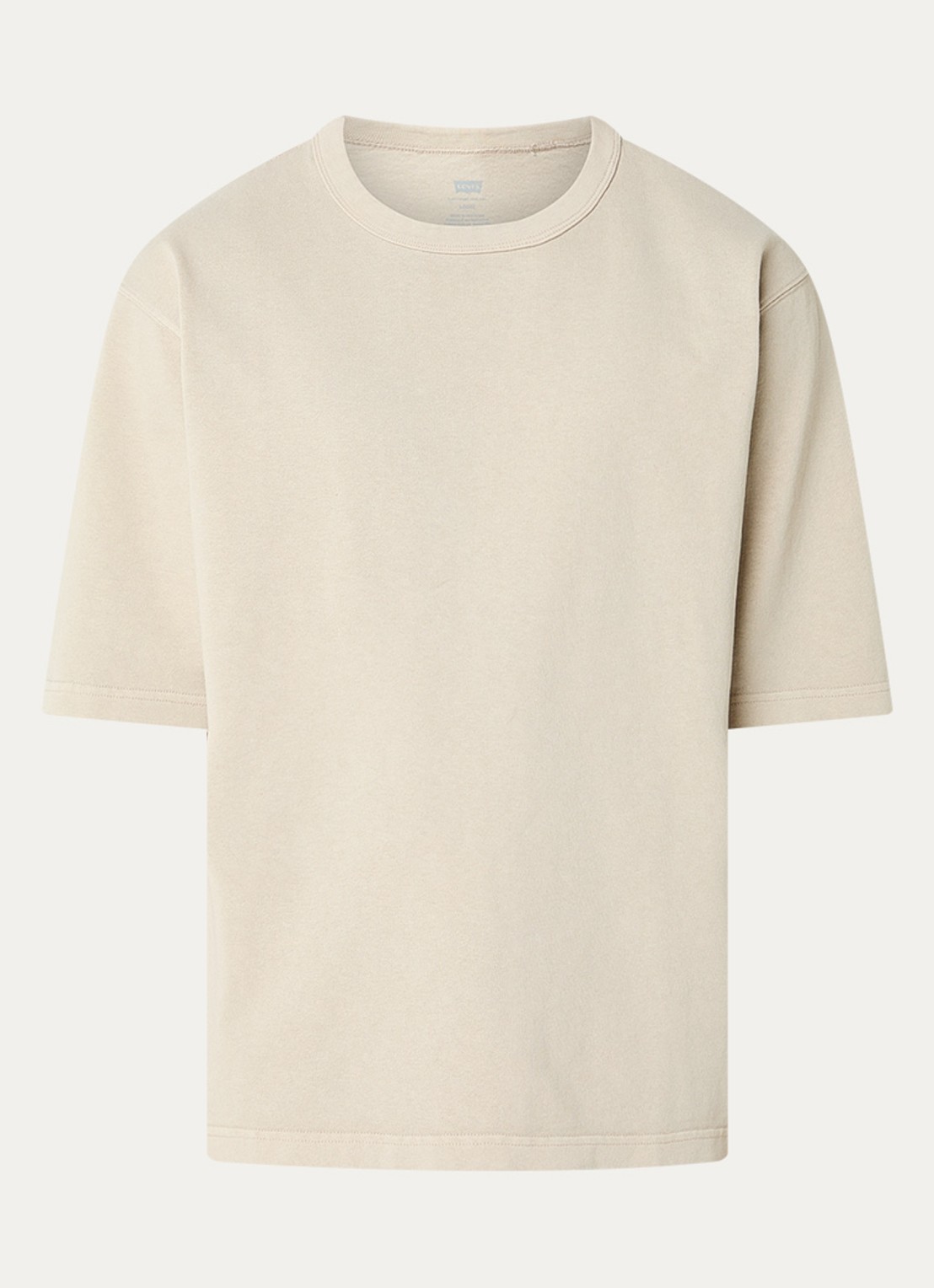 Levi's Heavyweight T-shirt met ronde hals - voorkant 2 beige