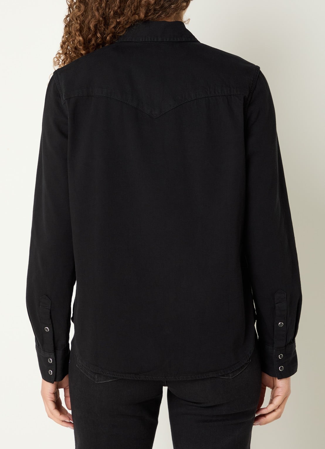 Levi's Heritage Western blouse van denim met borstzakken - achterkant 2 zwart