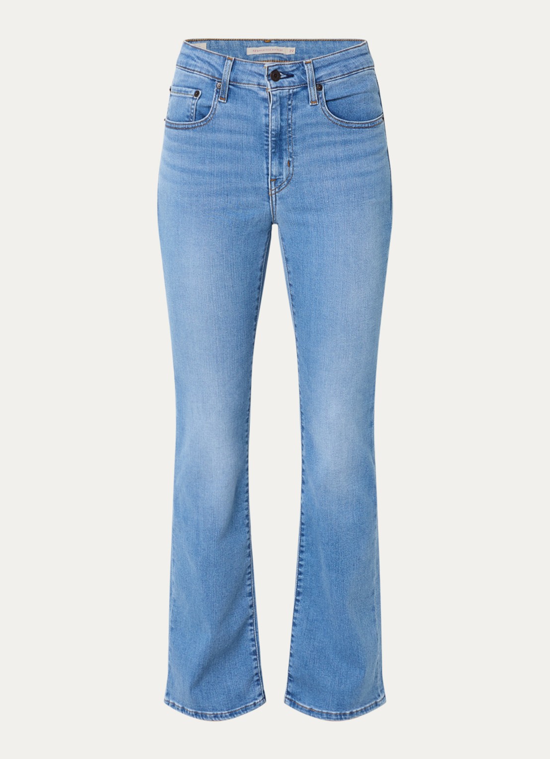 Levi's High waist flared jeans met medium wassing - voorkant indigo