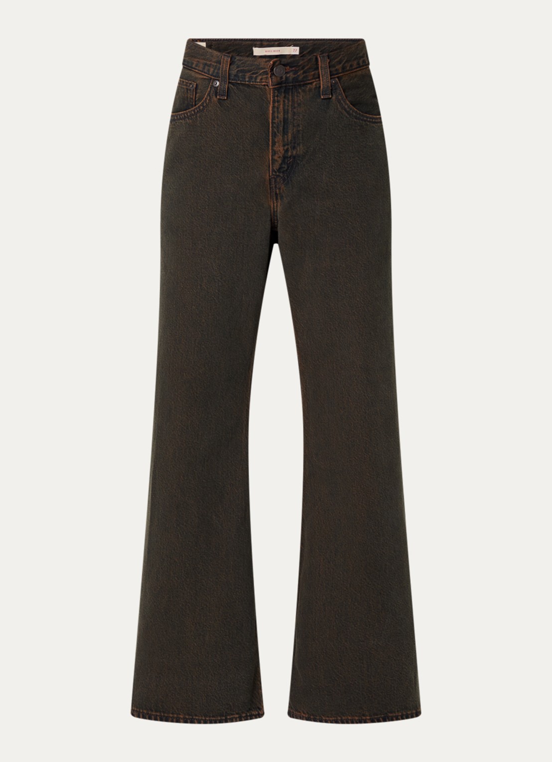 Levi's High waist loose fit jeans met gekleurde wassing - voorkant 4 bruin