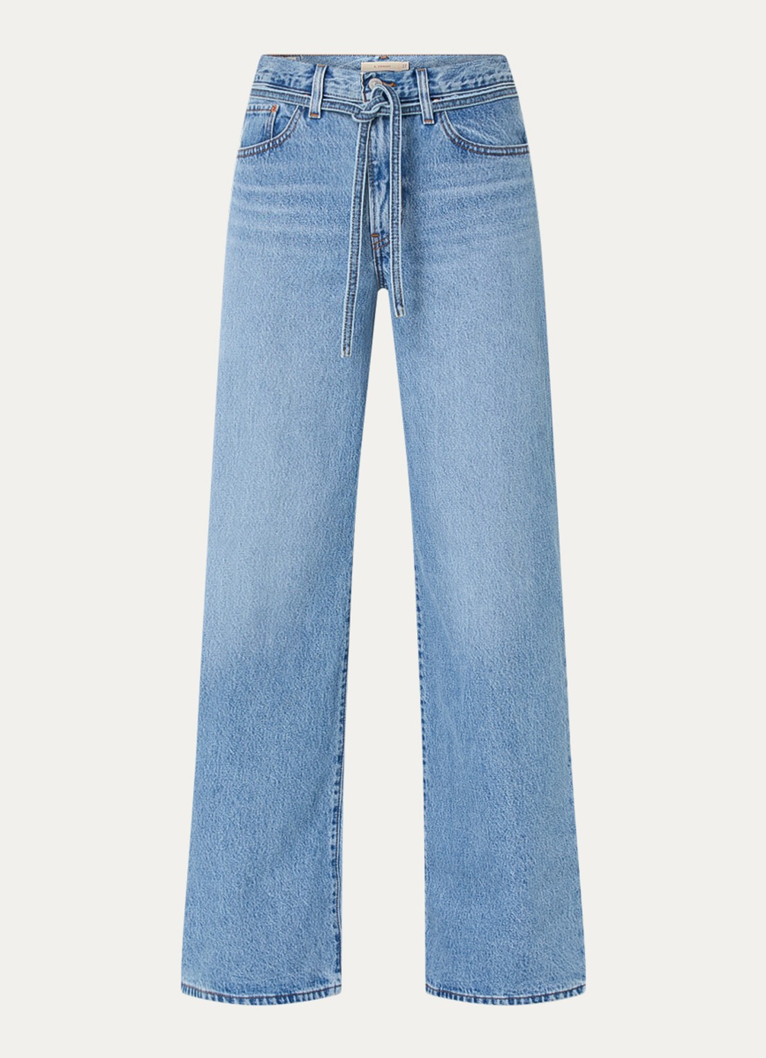 Levi's High waist loose fit jeans met medium wassing - voorkant 4 indigo