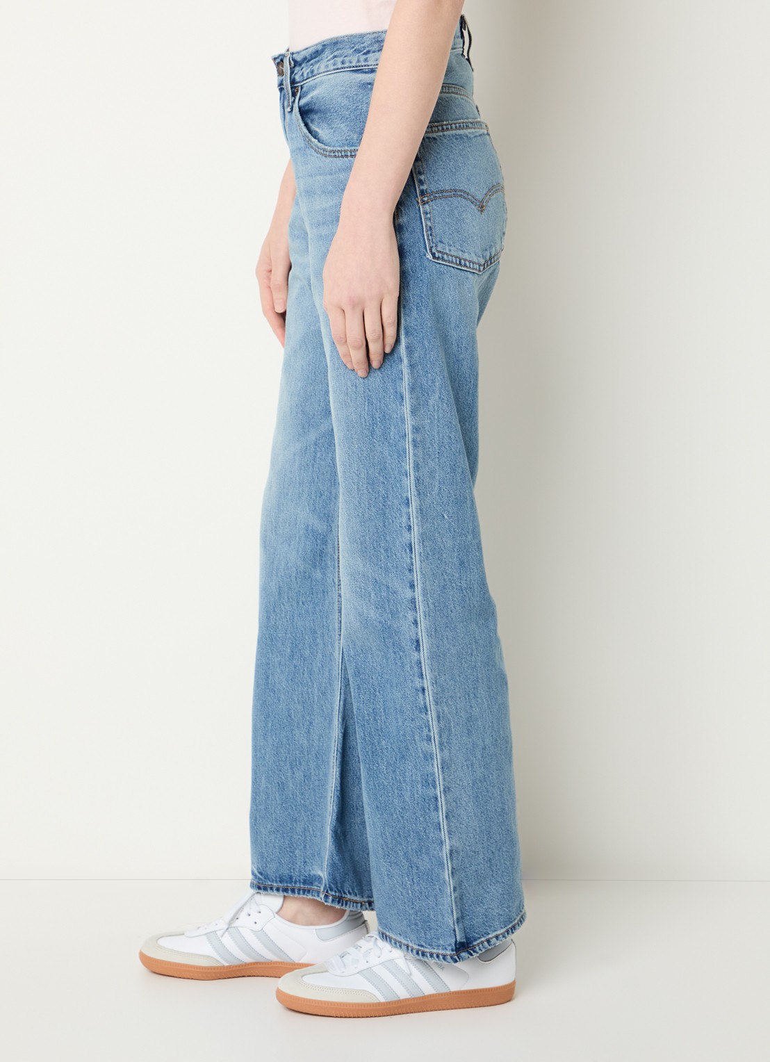Levi's High waist loose fit jeans met medium wassing - detail 5 indigo