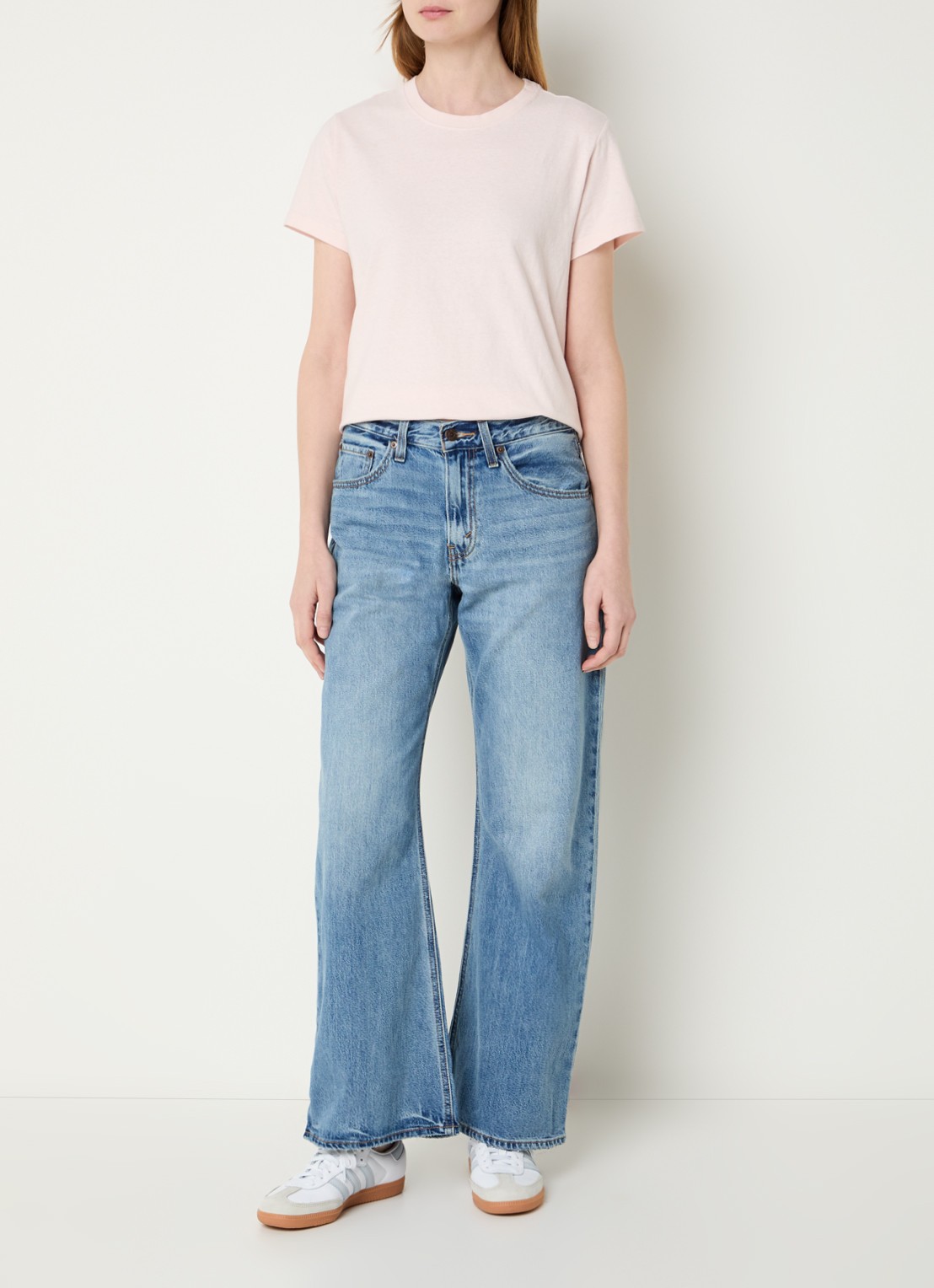 Levi's High waist loose fit jeans met medium wassing - voorkant 3 indigo