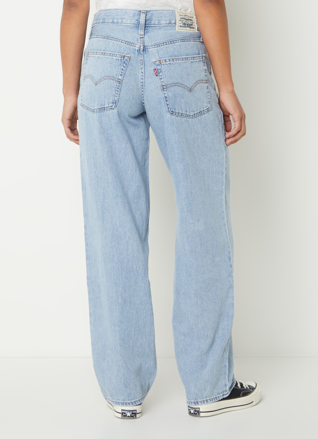 Levi's High waist loose fit jeans   - achterkant 5 indigo