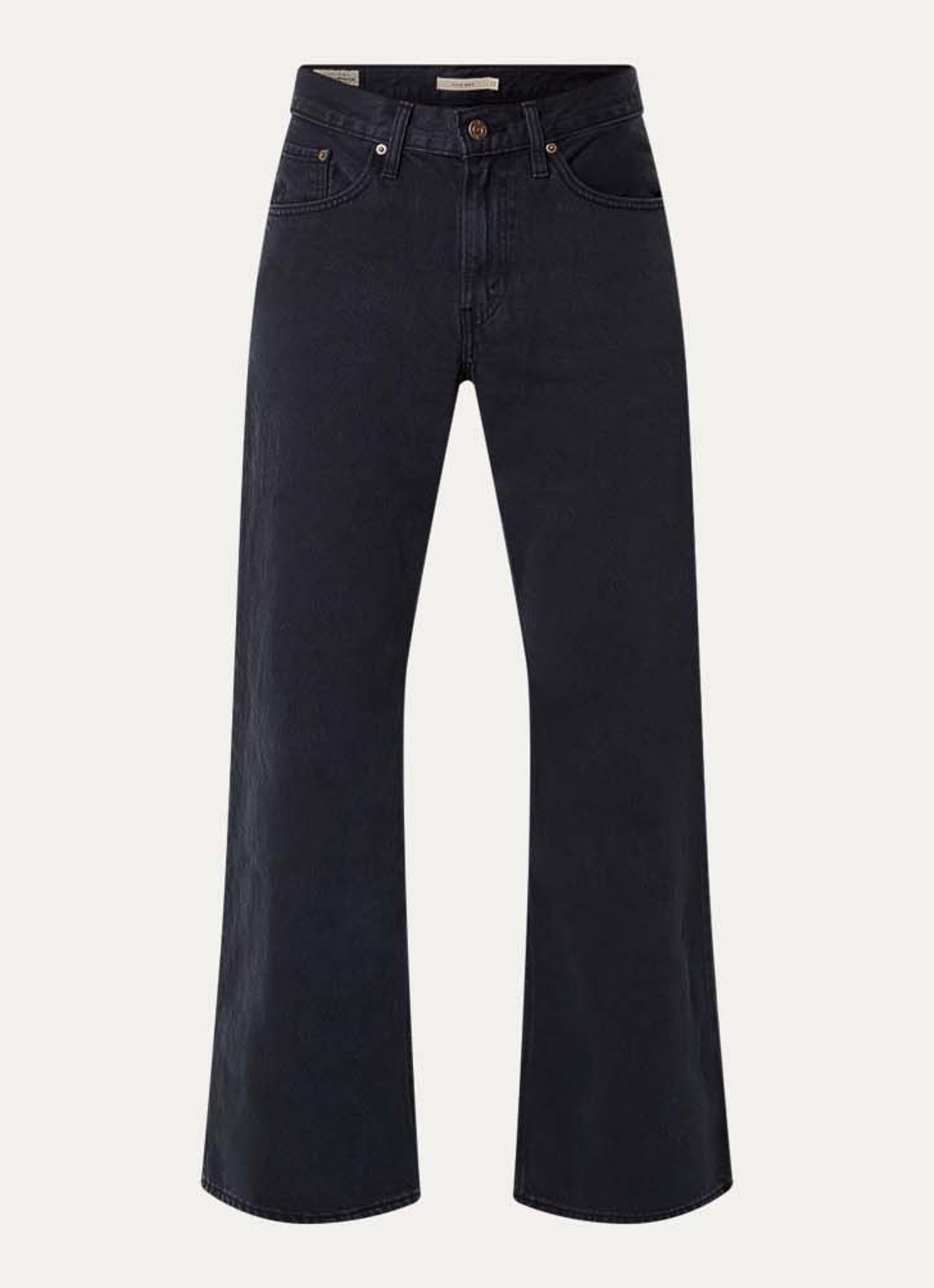 Levi's High waist straight leg jeans met gekleurde wassing - voorkant 3 zwart