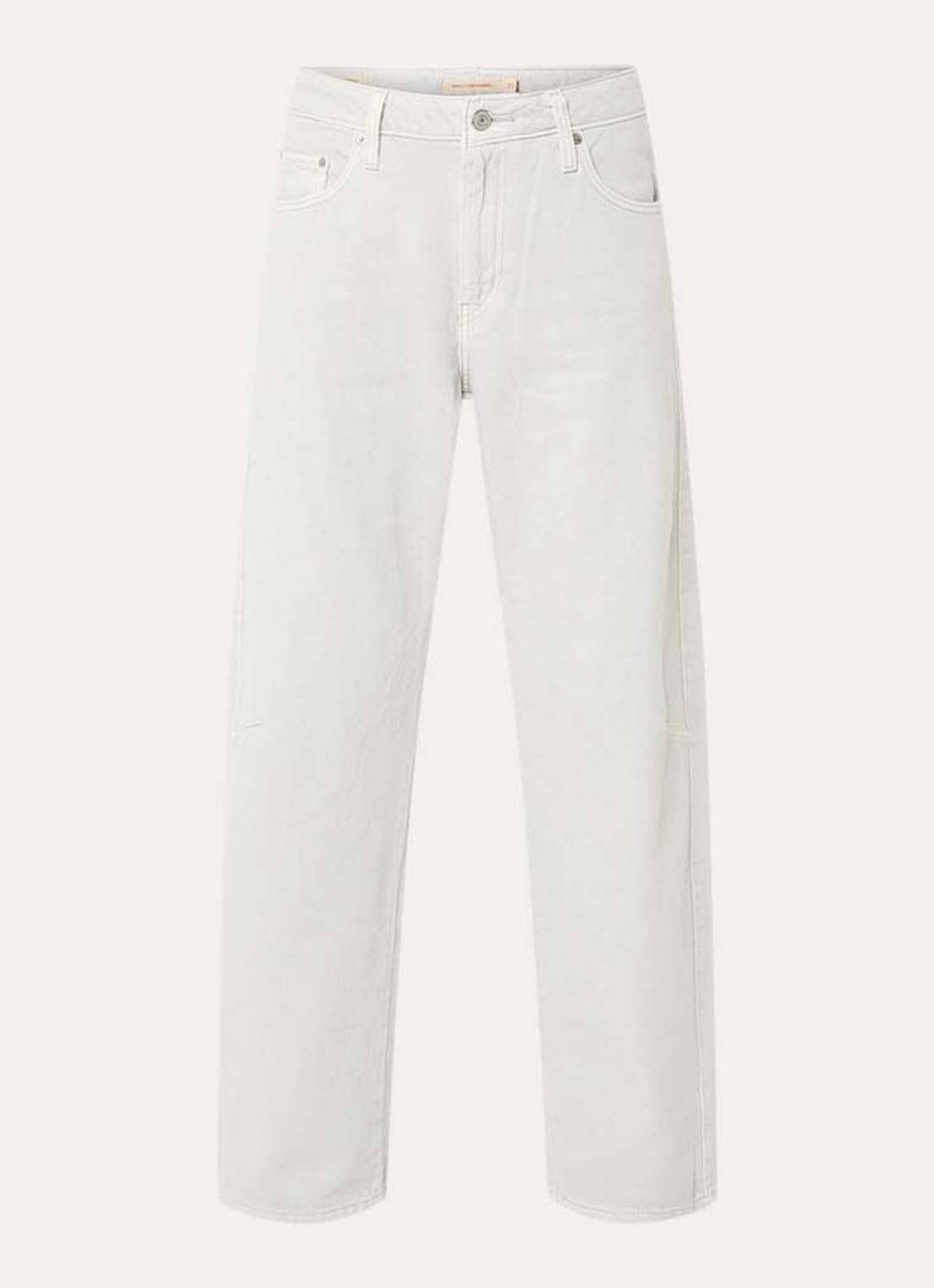 Levi's High waist wide fit jeans met gekleurde wassing - voorkant 9 lichtgrijs
