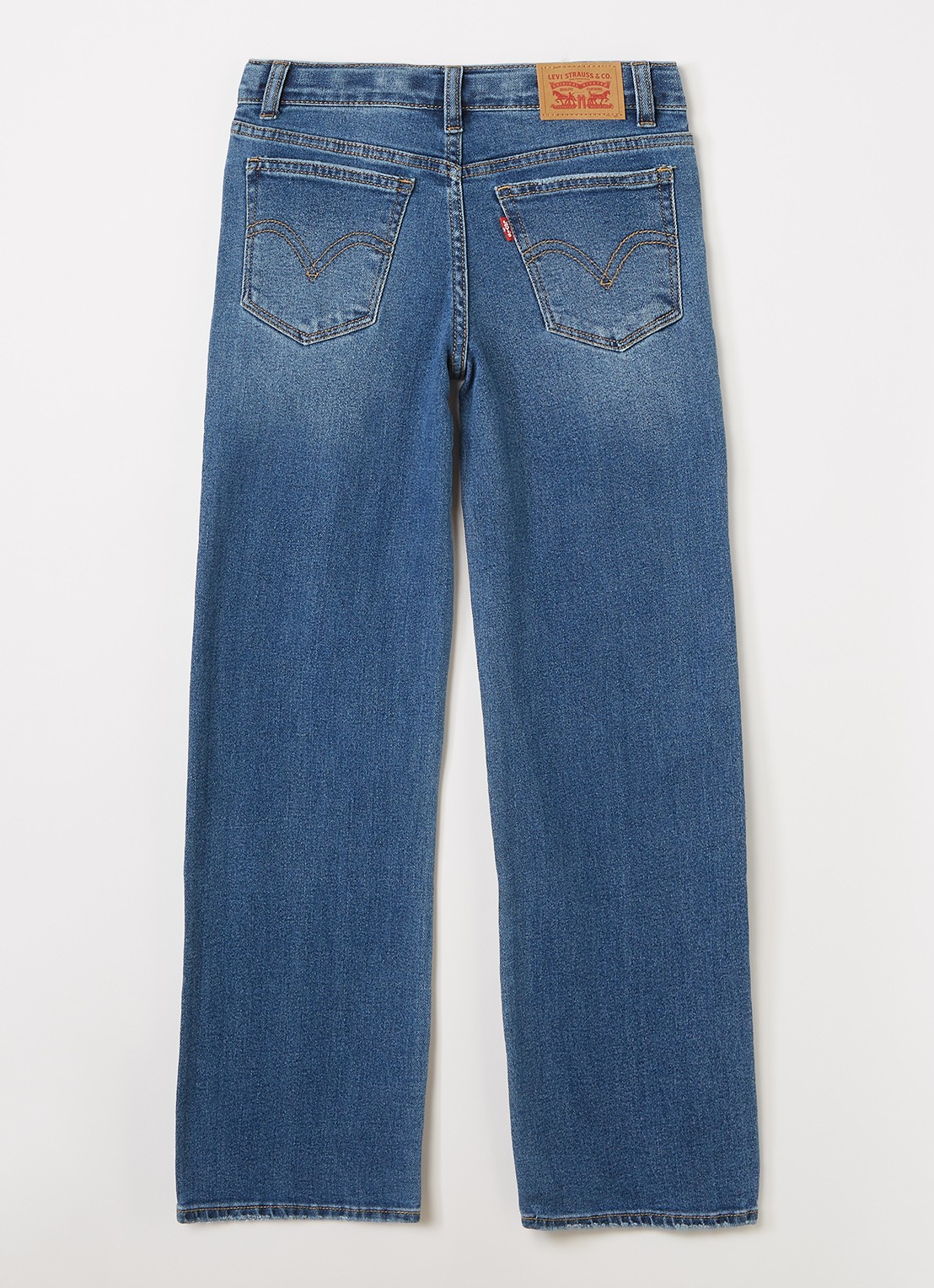 Levi's High waist wide leg jeans met stretch - voorkant 2 indigo