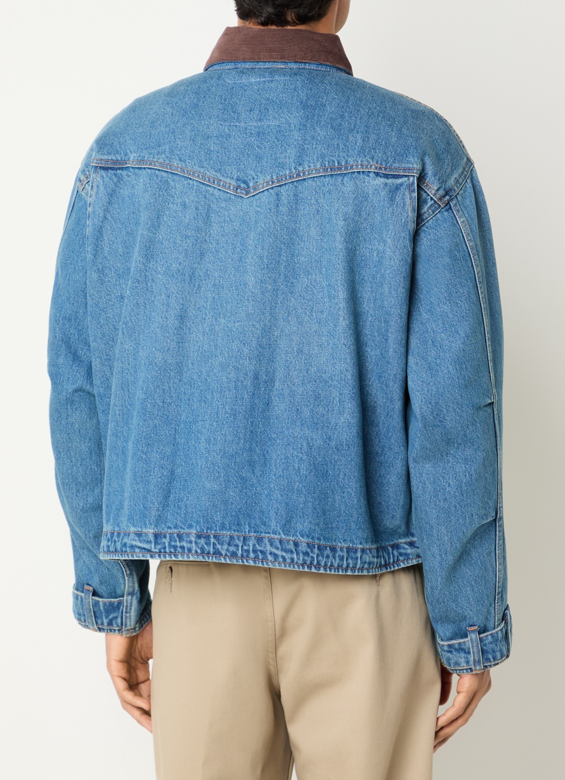 Levi's Hilltop barn jack van denim met opgestikte zakken - achterkant 2 indigo