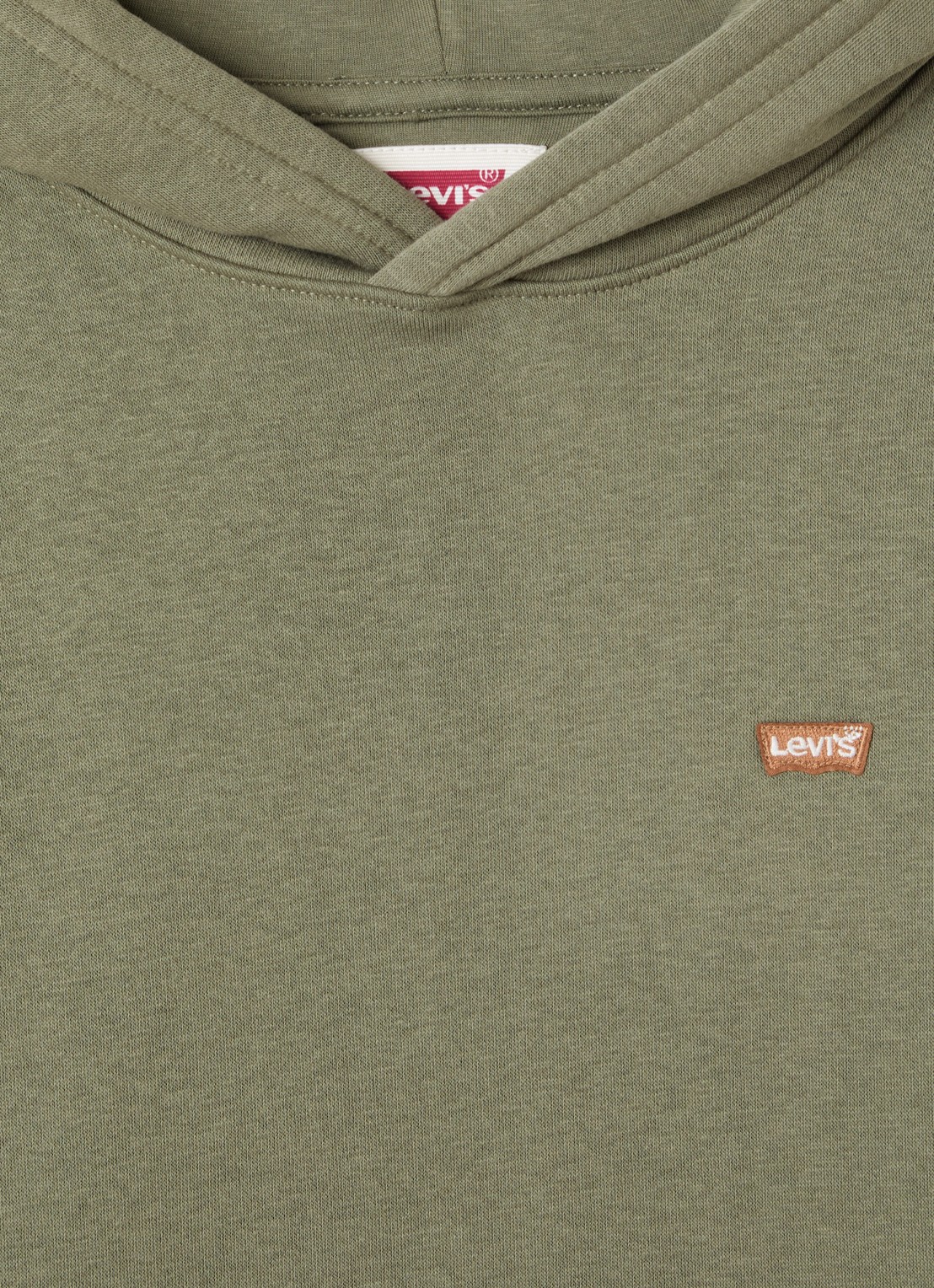 Levi's Hoodie met kangoeroezak - detail 3 olijfgroen