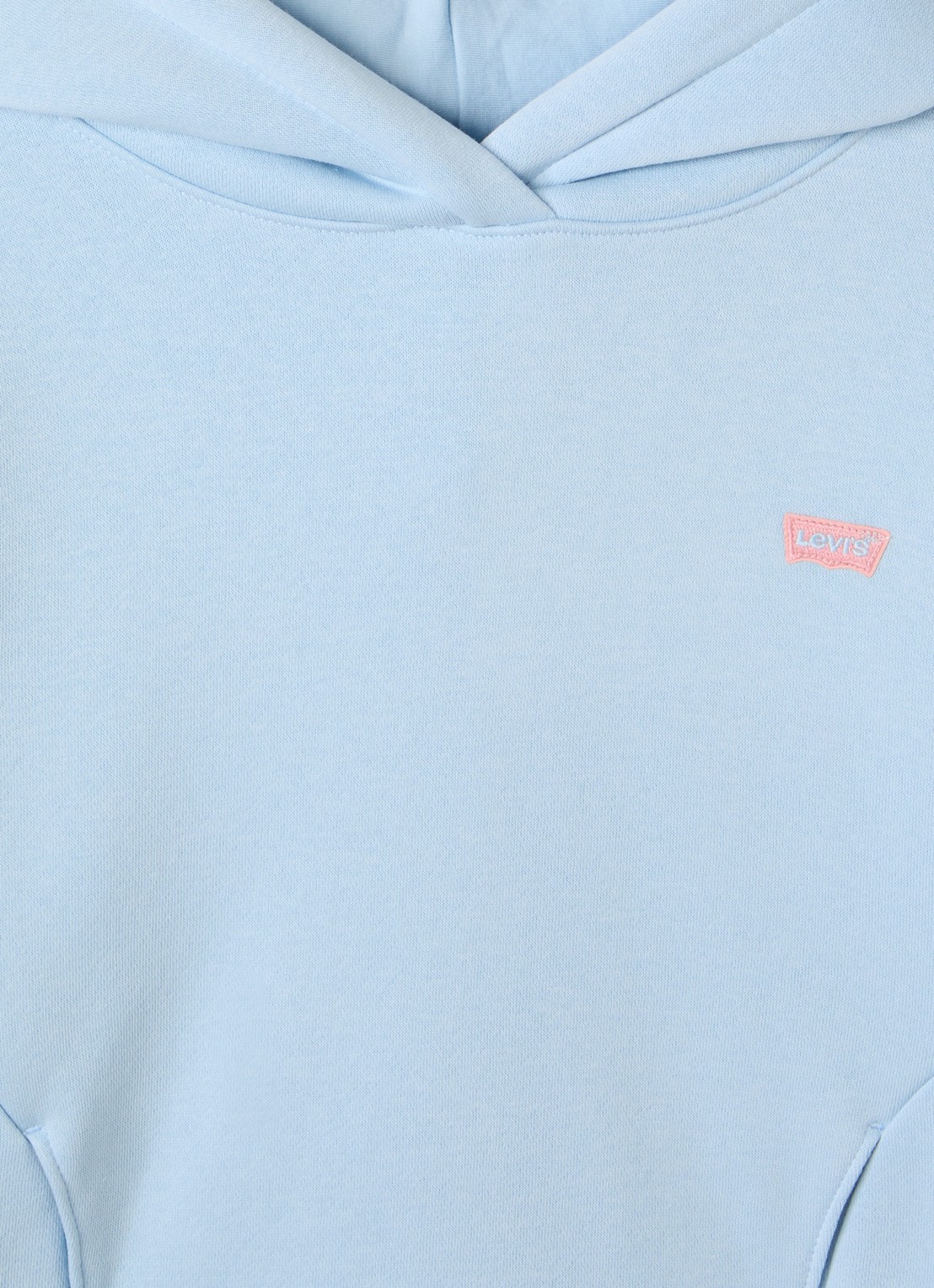 Levi's Hoodie met logo - detail lichtblauw