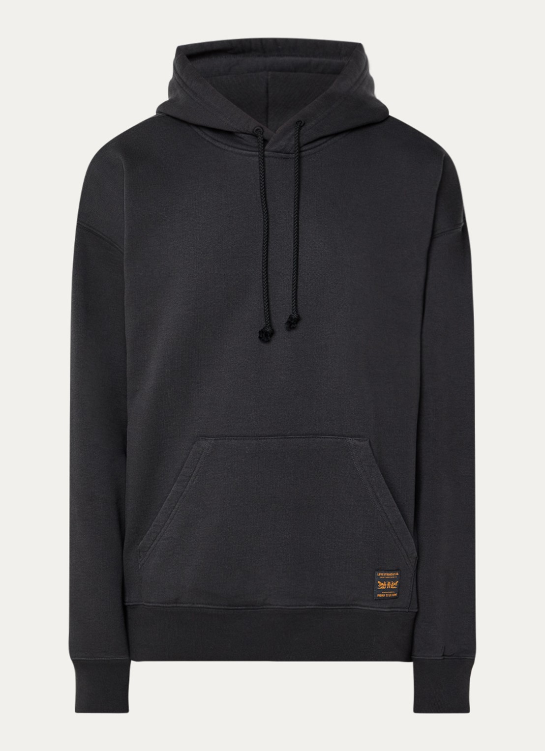 Levi's Hoodie met logo - voorkant 4 donkergrijs