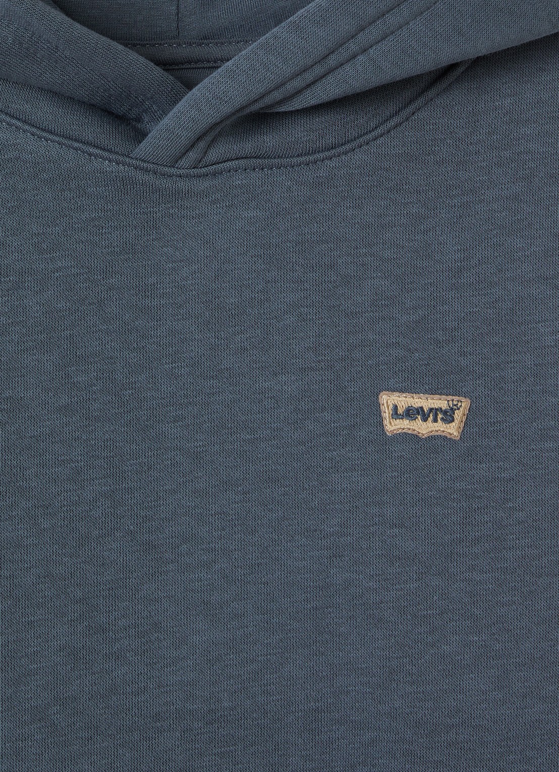 Levi's Hoodie met logoborduring - detail petrol