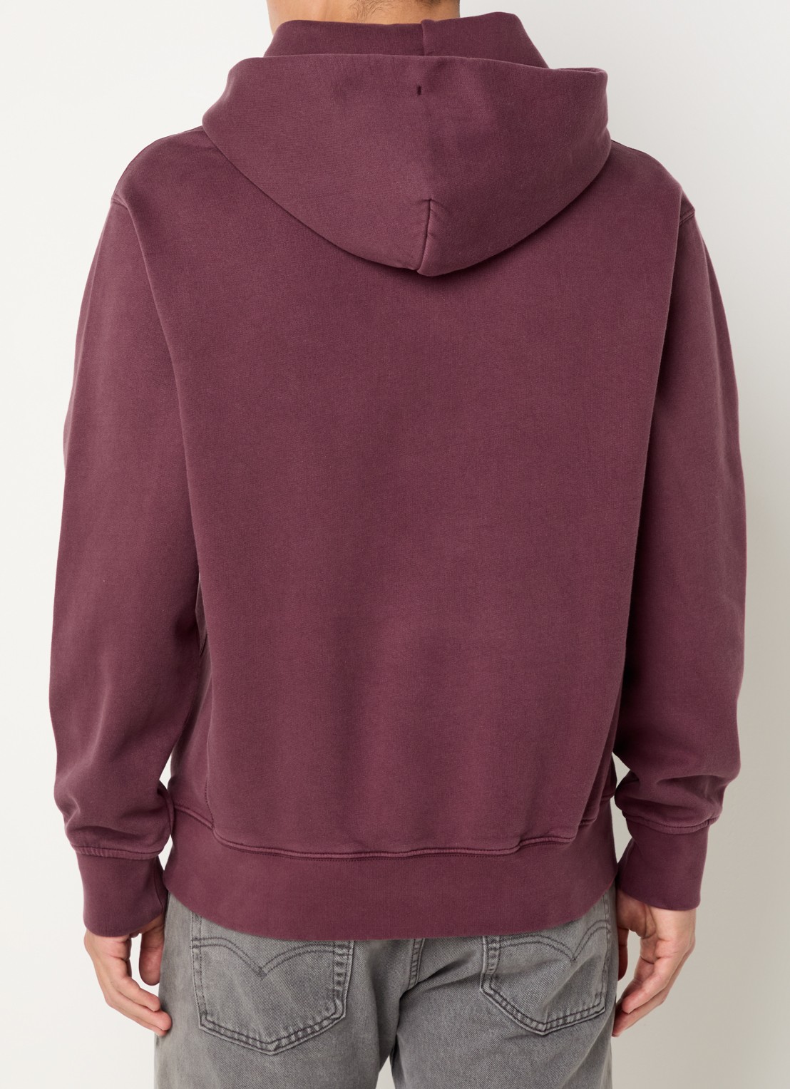 Levi's Hoodie met logoborduring - achterkant 3 bordeauxrood