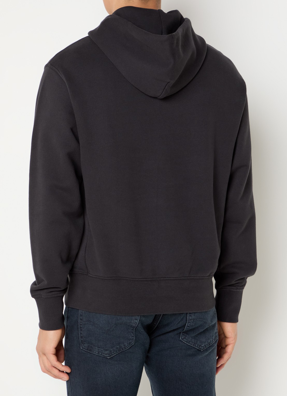 Levi's Hoodie met logoprint - achterkant zwart