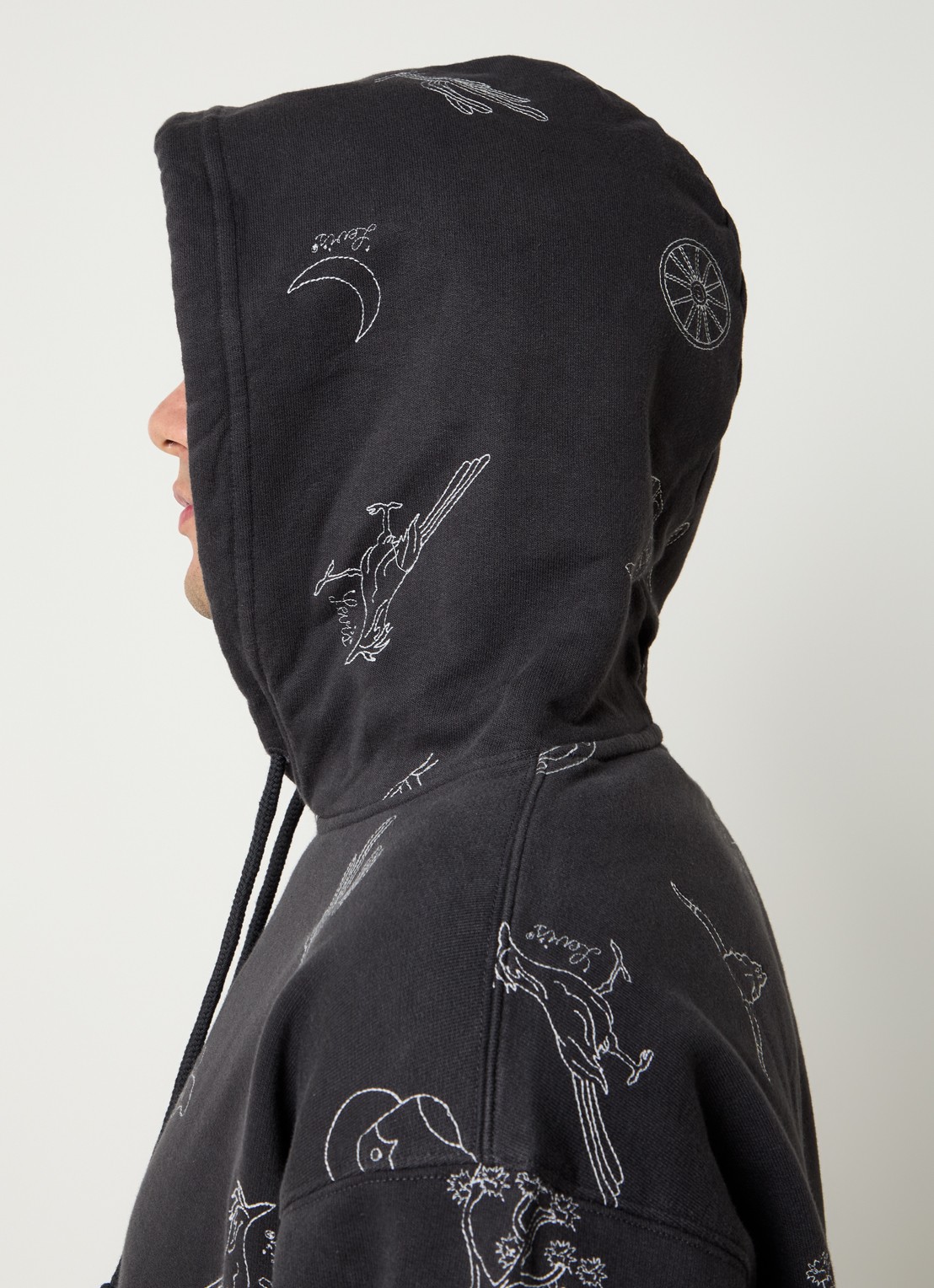 Levi's Hoodie met print - detail 4 antraciet