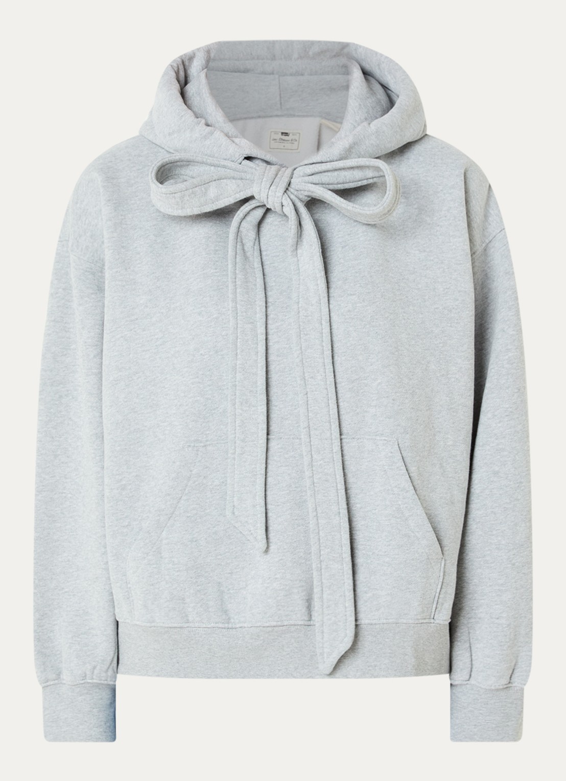 Levi's Hoodie met strikkraag - voorkant 4 lichtgrijs