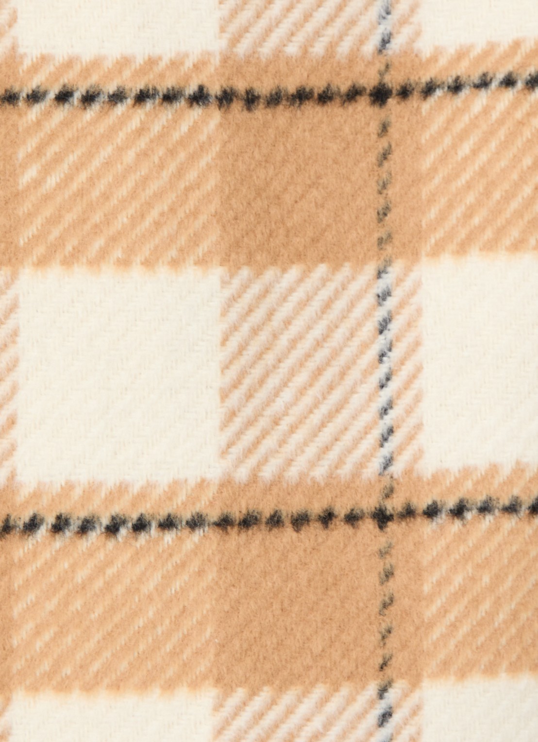 Levi's Jack in wolblend met ruitdessin - detail 3 beige