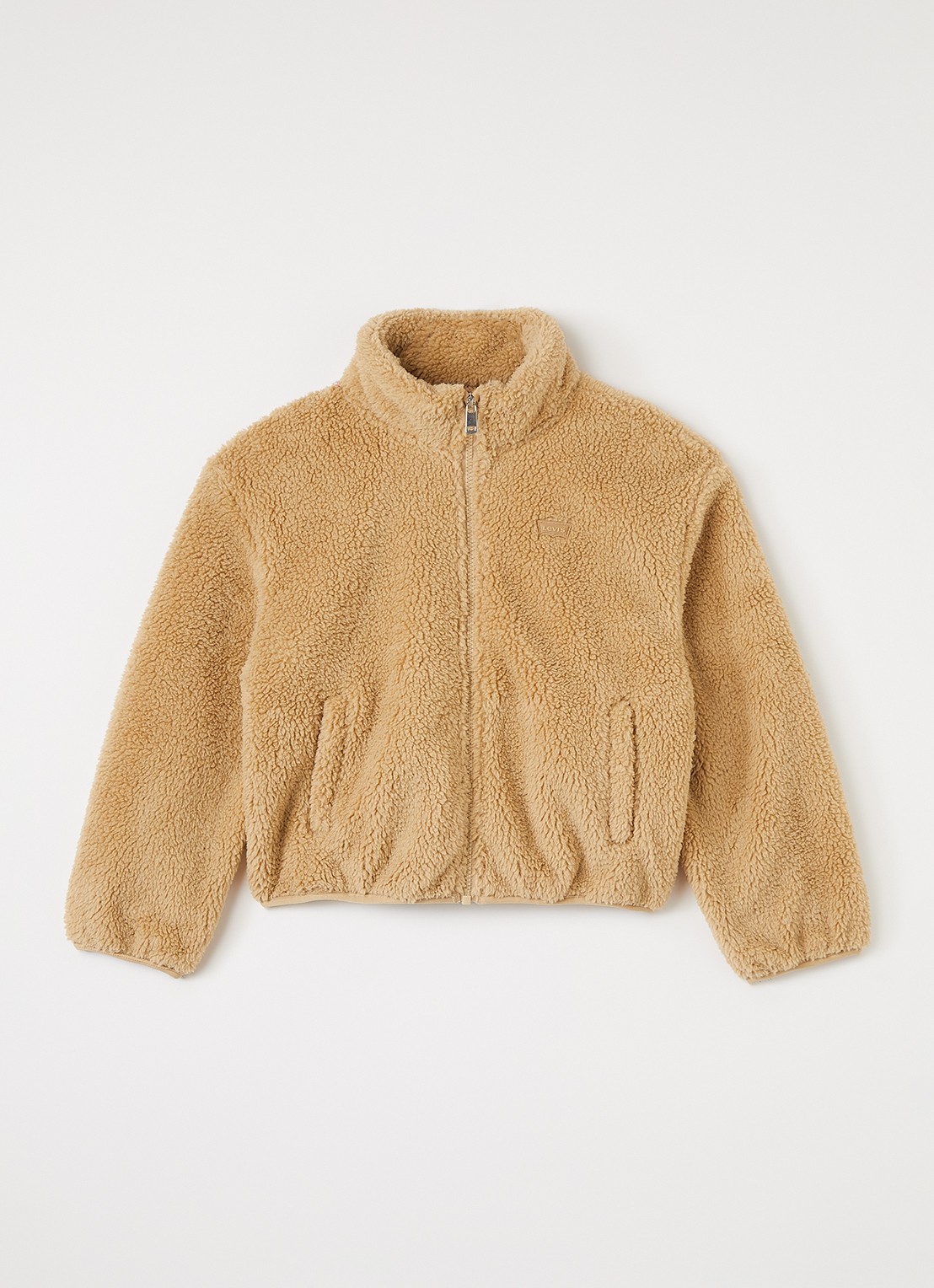 Levi's Jack van teddy en halve rits - voorkant 2 camel