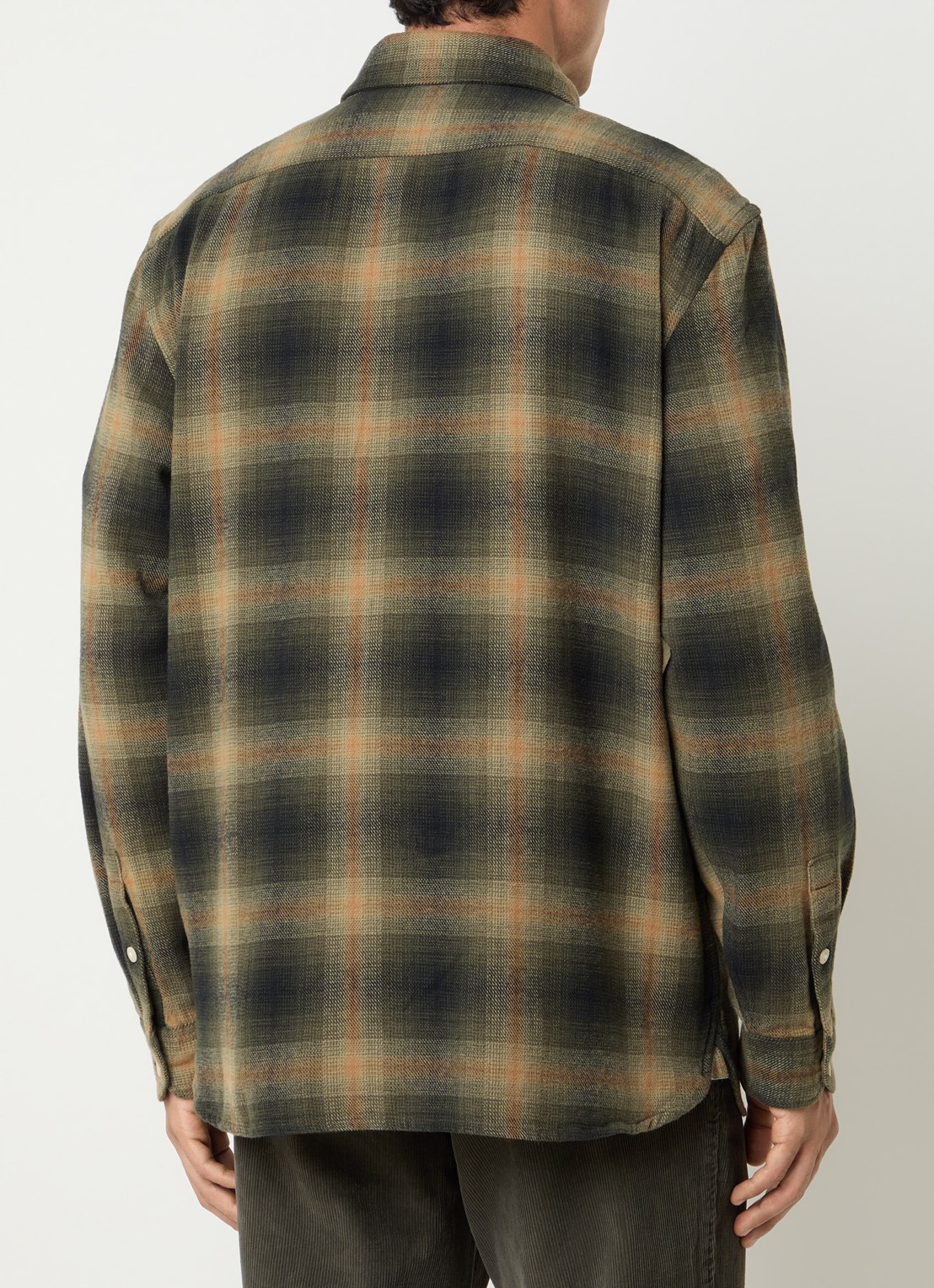 Levi's Jackson overshirt met ruitdessin - achterkant 4 donkergroen