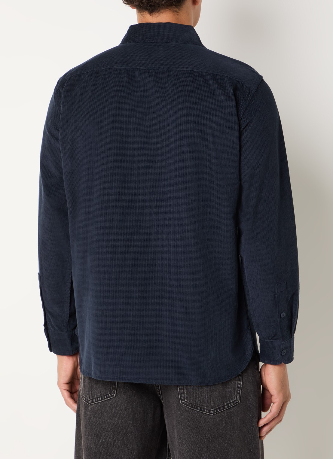 Levi's Jackson Worker overhemd van corduroy met klepzakken - achterkant 3 donkerblauw