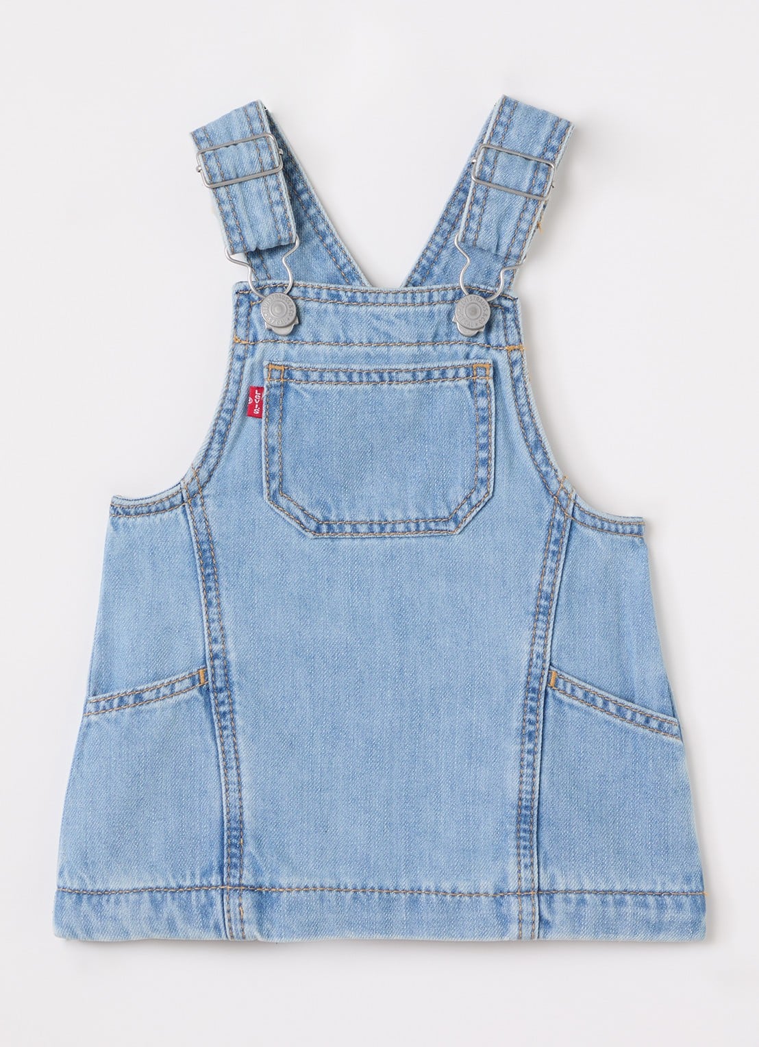 Levi's Jurk van denim  - voorkant blauw