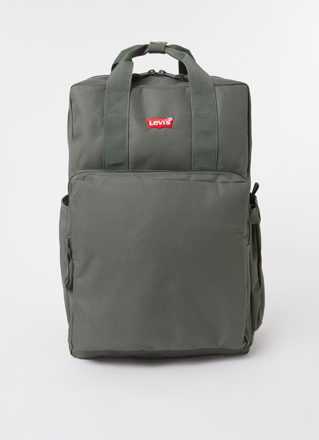 Levi's L-Pack Large rugzak met 14 inch laptopvak - voorkant bronsgroen