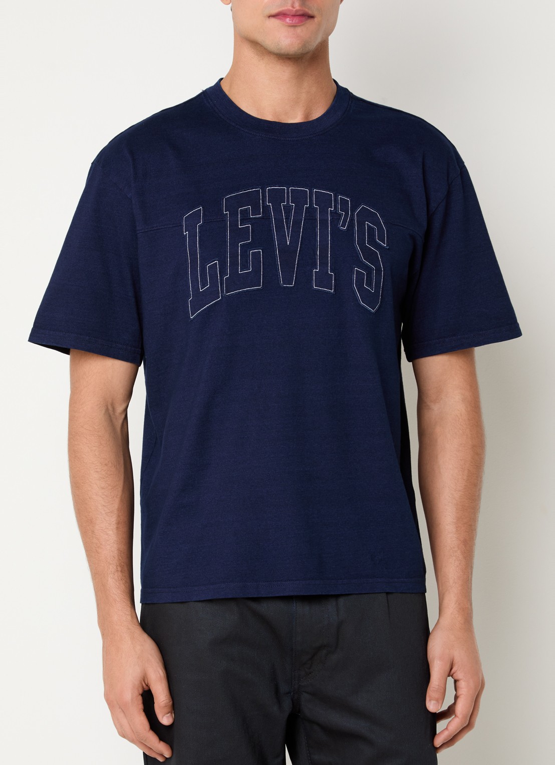 Levi's Lockwood Practise T-shirt met logoprint - detail 2 donkerblauw